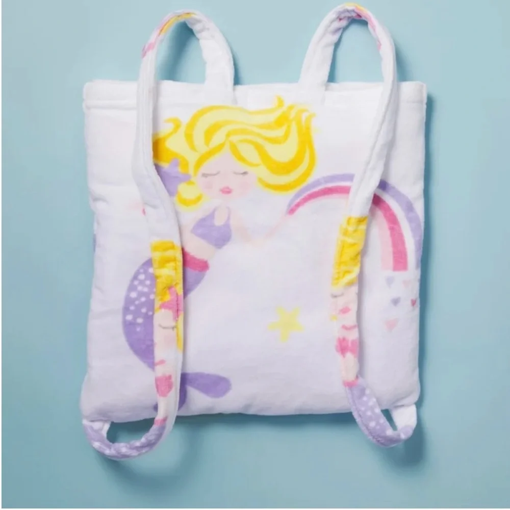 Authentic Kids Little Mermaid Magical Whimsical Ocean Beach Pool Towel and Bag